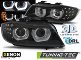 BMW E90/E91 09-11 HID DRL BLACK LED Tuning-Tec Fényszóró