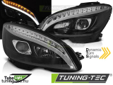 MERCEDES W204 07-10 BLACK TUBE LIGHT H7 SEQ INDICATOR Tuning-Tec Fényszóró