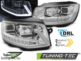 VW T6 15- CHROME TUBE LIGHT LED SEQ DRL Tuning-Tec Fényszóró