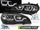 BMW X5 E70 07-13 TUBE LIGHT DRL BLACK  Tuning-Tec Fényszóró