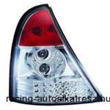 Hátsó lámpák, LED, Renault Clio 09/98-05/01, vörös/króm