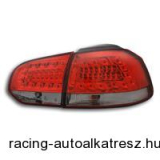 Hátsó lámpák, LED, VW Golf 6 08-, vörös/fekete
