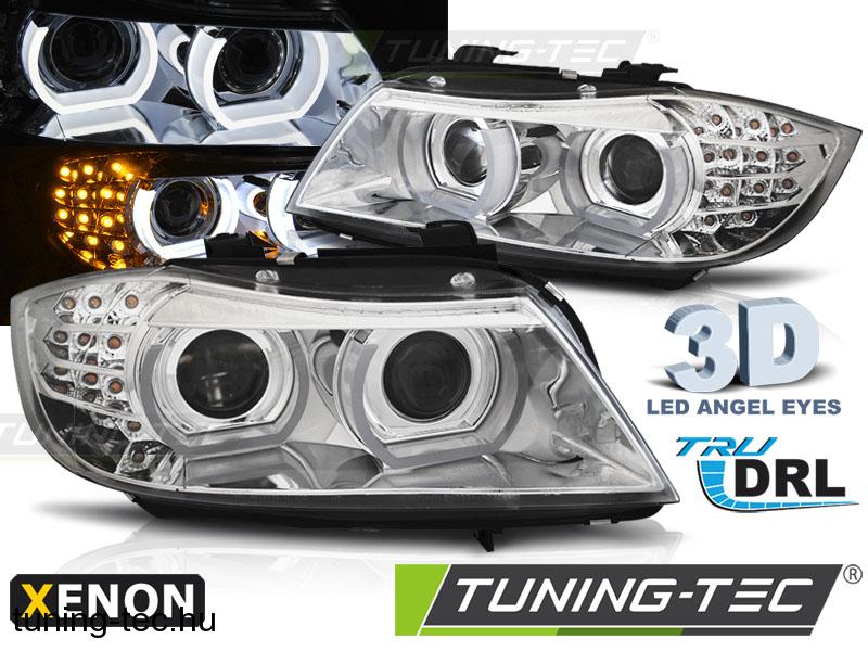 BMW E90/E91 09-11 HID DRL CHROME LED Tuning-Tec Fényszóró