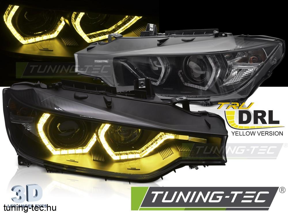 BMW F30/F31 11-15 YELLOW LED DRL BLACK Tuning-Tec Fényszóró