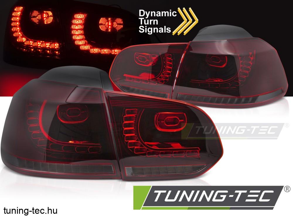 VW GOLF 6 08-13 RED SMOKE LED  Tuning-Tec Hátsó Lámpa